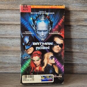 Batman And Robin VHS Tape Movie Comic Book Hero